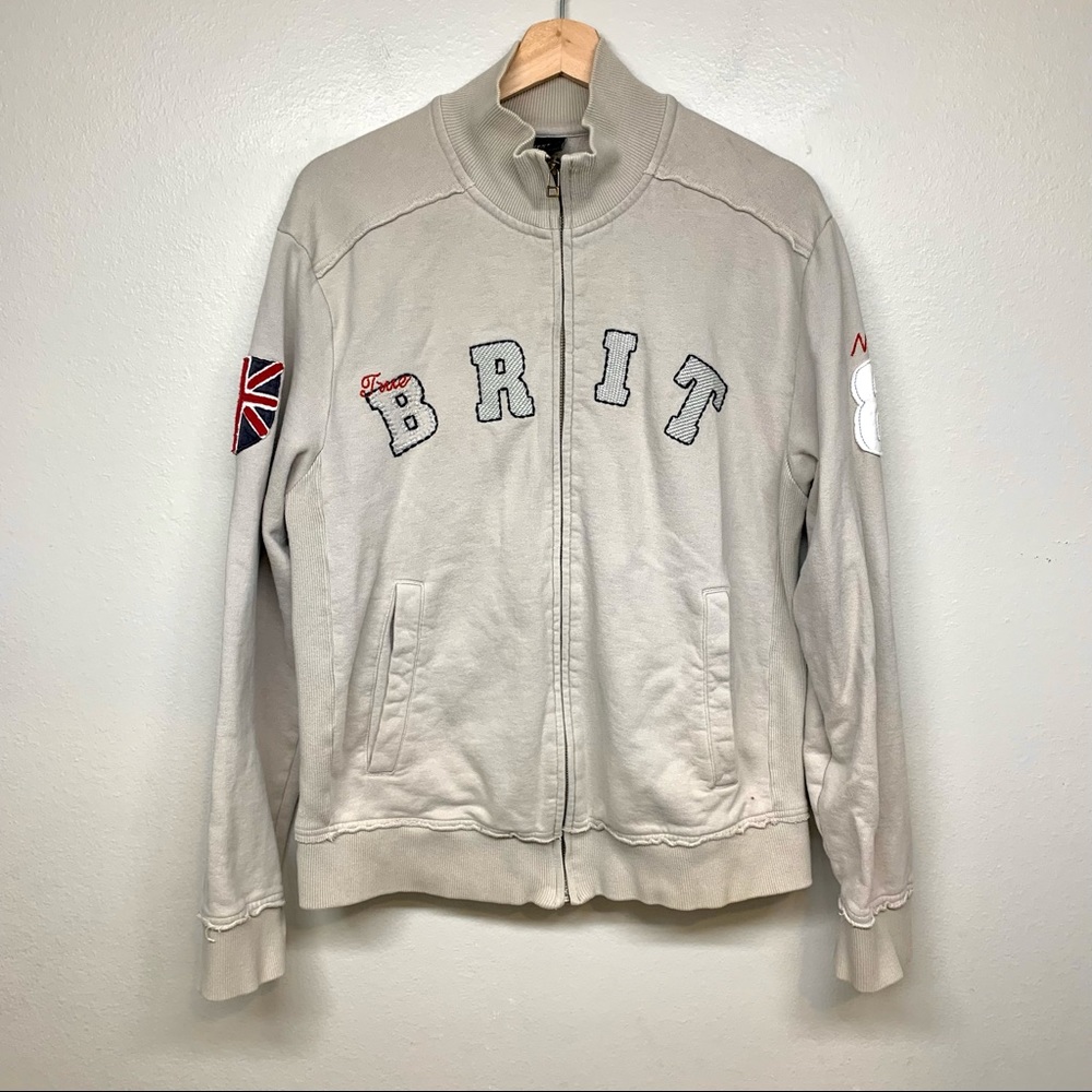 NEXT Mens Full Zip Brit Logo Jacket Size M